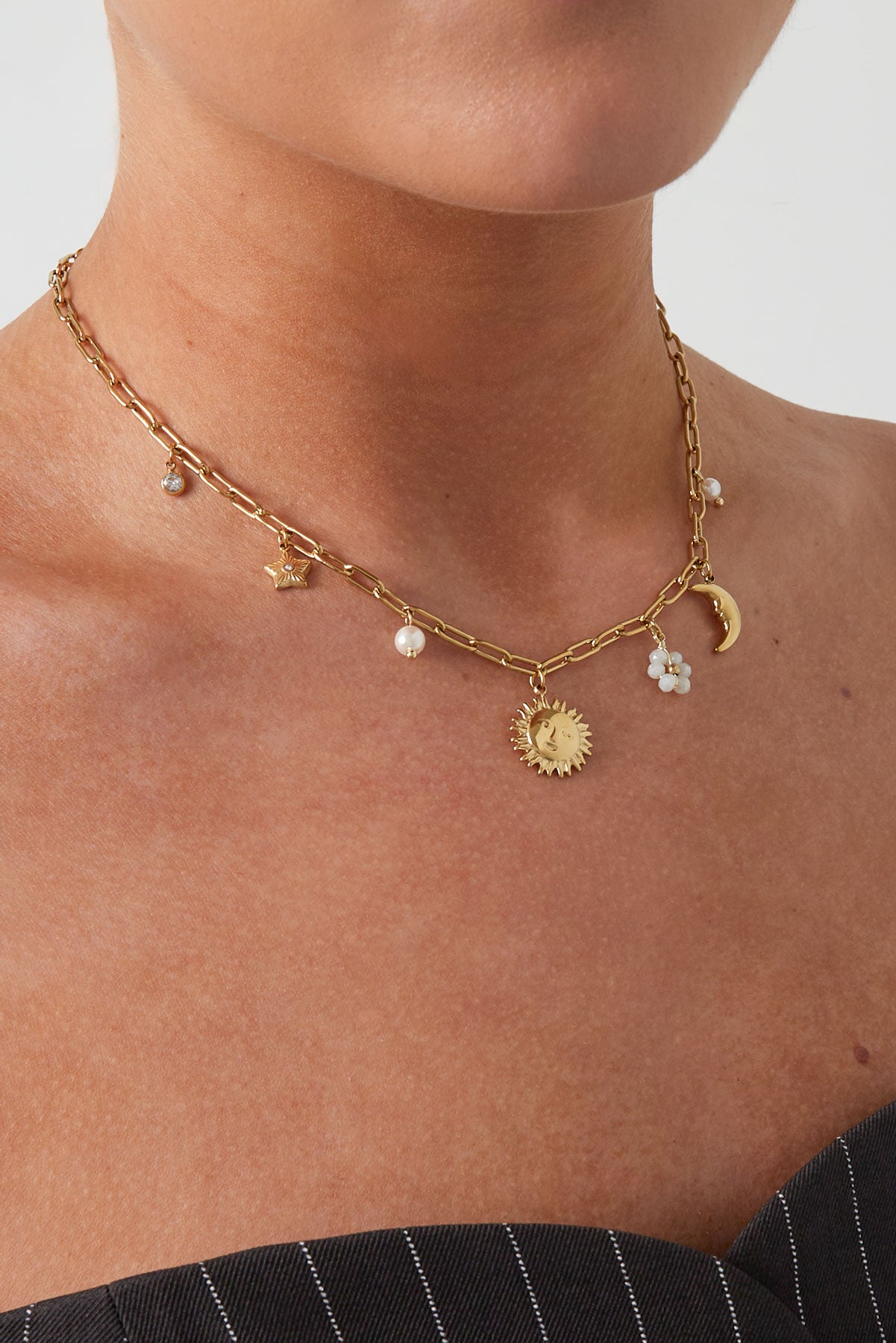 Halskette „Eternal Glow“ – Goldfarben