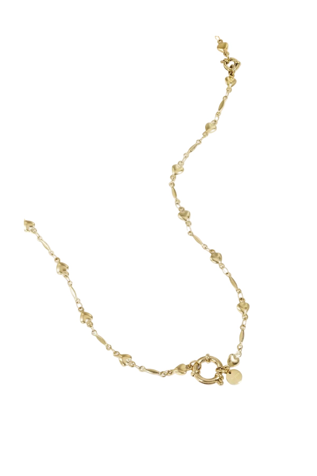 Abnehmbare 2-in-1 Herz-Station-Kette, Halskette und Armband aus Edelstahl