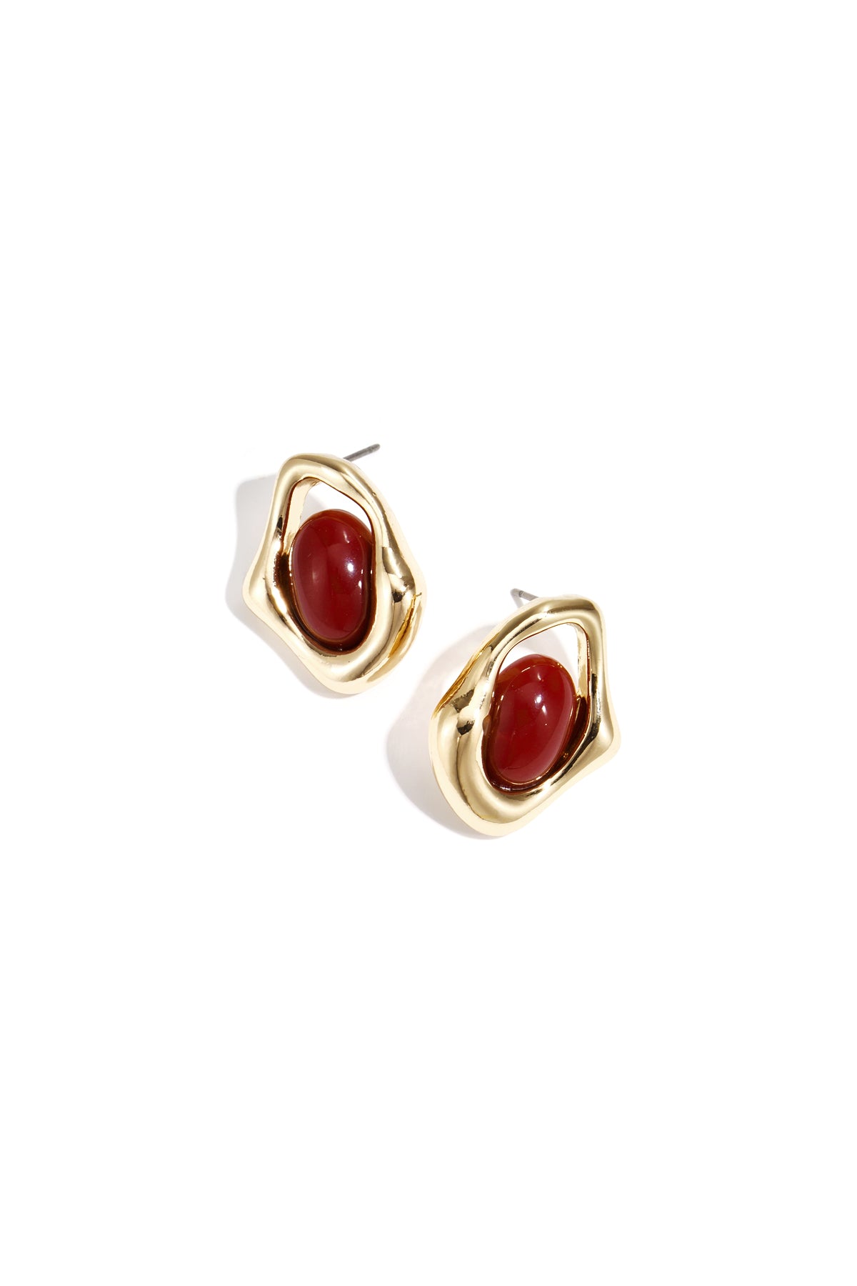 Alloy Stud Earrings Irregular Shape Retro Daily Simple Series Women's jewelry